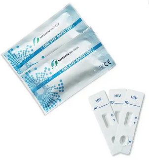 Um Hiv de Kit Rapid Diagnostic 4.0mm do teste da saliva da etapa determina o teste